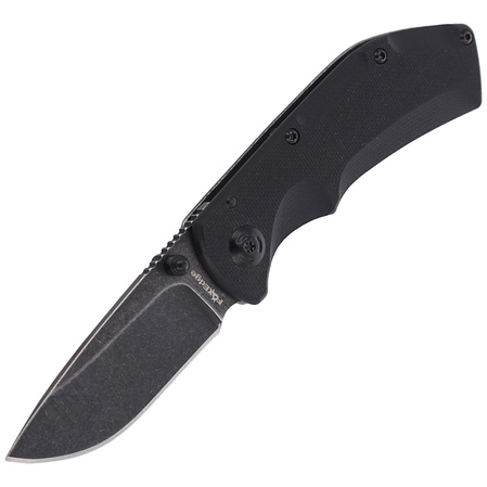 Nóż FoxEdge Pop Smoke G10 Black, Stone Washed PVD by Russ Kommer (FE-023)