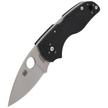 Spyderco Lil' Native G-10 Black Mid Back Lock PlainEdge Knife (C230MBGP)