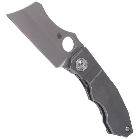 Nóż składany Spyderco Stovepipe Titanium CPM 20CV Plain (C260TIP)
