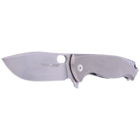 Nóż składany Viper Fortis Stonewashed Titanium, Stonewashed M390 by Jesper Voxnæs (V5952TI)