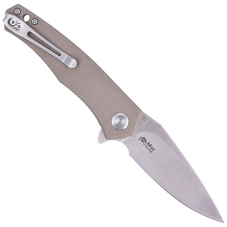 Kubey Knife Cadmus Tan G10, Satin D2 by Max (KU055C)