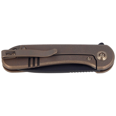 WE Knife Elementum Bronze Titanium, Black Stonewashed CPM S20CV (WE18062X-4)