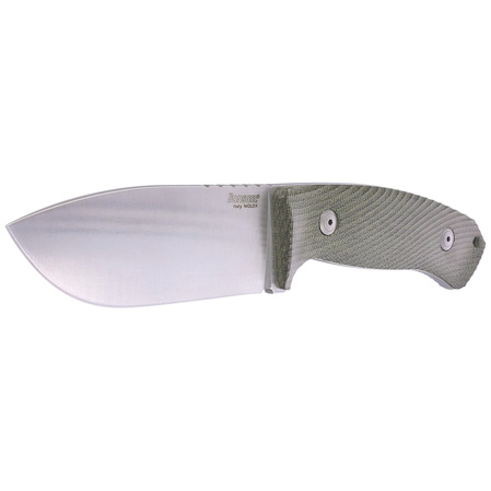 LionSteel M3 Green Canvas Micarta, Satin Niolox by Michele Pensato (M3 CVG)