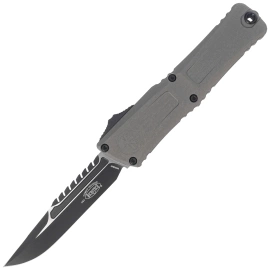 Nóż automatyczny OTF Microtech Combat Troodon Gen III Interceptor Signature Natural Clear Aluminium, Black M390MK by Tony Marfione (1217-1NCS)