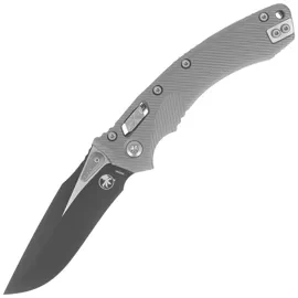 Microtech Amphibian Ram-Lok S/E Knife Natural Clear Fluted Aluminum, Black M390MK by Tony Marfione (137RL-1FLNC)