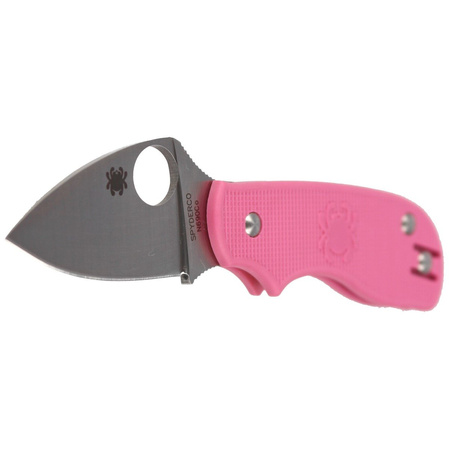 Spyderco Squeak Lightweight Pink PlainEdge Knife (C154PPN)