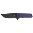 Bestechman Knife Mini Dundee Purple G10, Black DLC D2 by Ostap Hel (BMK03J)