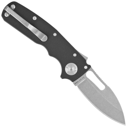 Demko Shark Cub Slicer Shark Knife Black G10, Stonewashed CPM 20CV by Andrew Demko (SC-20CV-BLKG10-SS)