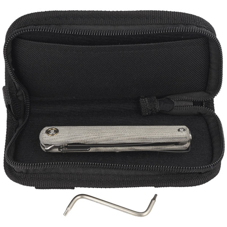 MKM Flame Light Dagger Green Micarta, Stonewashed M390 by Michael Zieba (MK FL02L-GC)