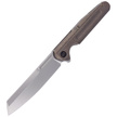 WE Knife Reiver LE No 223/260 Bronze Titanium, Silver Bead Blasted CPM S35VN knife (WE16020-3)