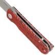 Kubey Knife NEO Red / Black Damascus G10, Beadblasted AUS-10 by Keanu Alfaro (KU371E)