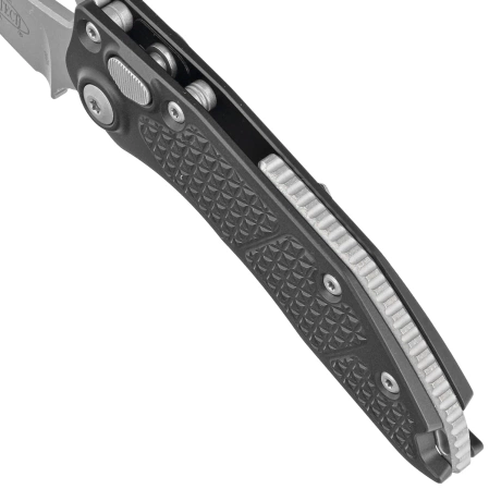 Nóż automatyczny Microtech Stitch-A S/E Black Aluminum, Apocalyptic M390 by Borka Blades and Tony Marfione (169-10AP)