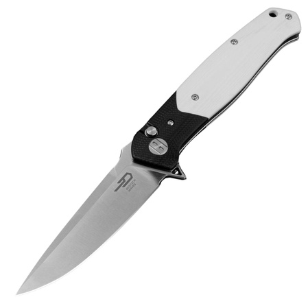 Bestech Swordfish Knife Black/White G10, Satin 14C28N (BG62B)