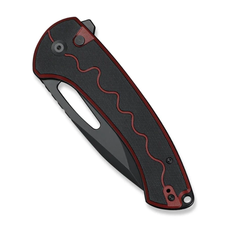 Nóż składany Sencut Squiggy Burgundy / Black G10, Black 9Cr18MoV (S24082A-3)