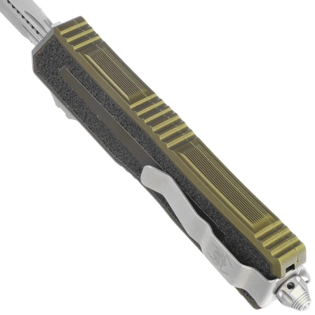 Nóż automatyczny OTF Microtech Scarab II Gen III D/E-S OD Green Aluminium, Stonewashed M390MK by Tony Marfione (1180-10OD)