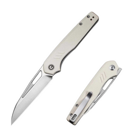 Civivi Guile Knife Ivory G10, Satin 14C28N by Shawn Ashmore (C24062B-3)