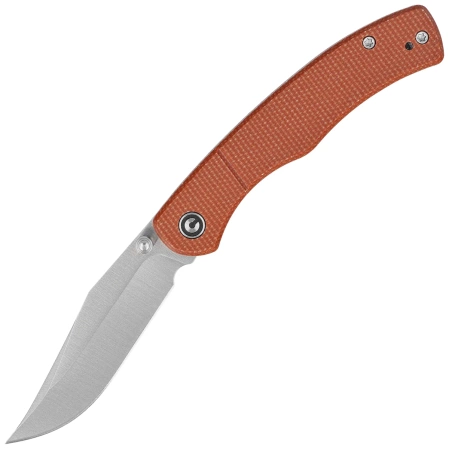 Civivi Clingman Knife Brown Canvas Micarta, Satin Nitro-V by Taylor Martin Best Damn EDC (C23065-3)