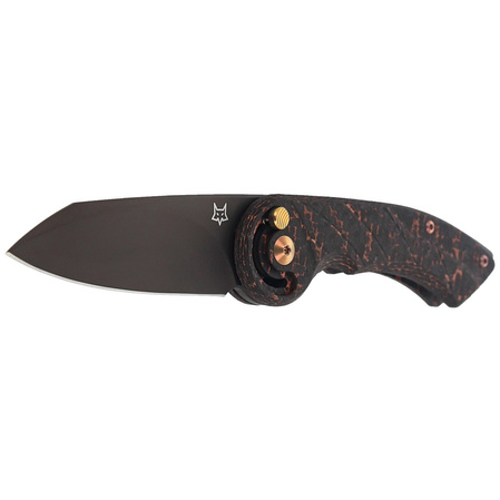 FOX Radius Carbon Fiber/Copper, Black PVD M390 by Denis Simonutti knife (FX-550 CFB)