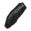 Nóż składany WeKnife Coral Black Titanium/Aluminium Foil Carbon Fiber, Black Stonewashed CPM 20CV by Gustavo T. Cecchini (WE24044-1)