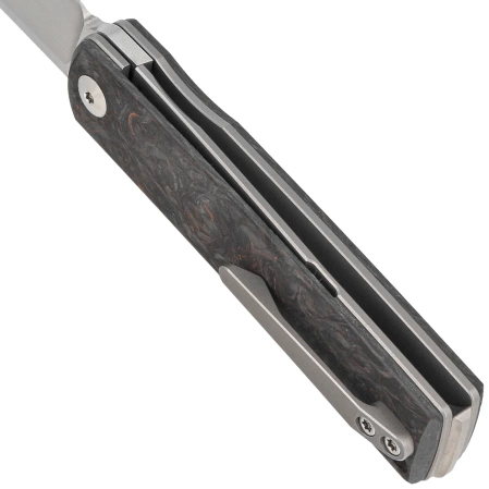 Nóż składany Reate Bushido Titanium/Dark Matter Copper Fat Carbon, Hand Satin M390 (BSO.DMC.SAT)