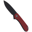 Nóż CIVIVI Elementum Flipper Burgundy G10, Black Stonewashed (C907A-1)