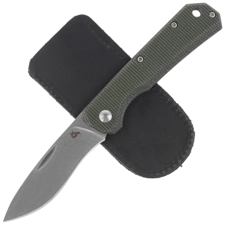 Nóż składany BlackFox Ciol Green Canvas Micarta, Stonewashed 440C by Denis Simonutti (BF-748 MI)