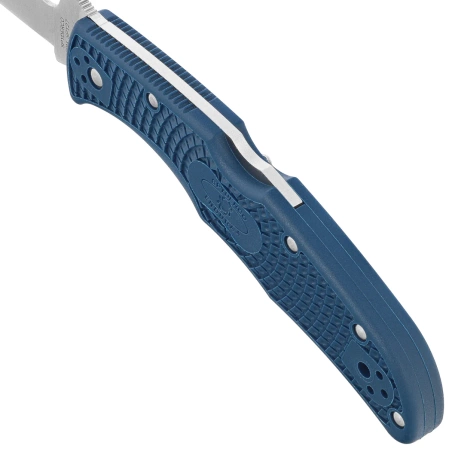 Spyderco Endura 4 Lightweight Knife Cobalt Blue FRN, Satin CPM SPY27 by Sal Glesser (C10PCBL)