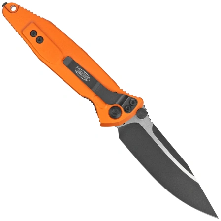 Microtech Socom Elite S/E-M Knife Orange Tangerine Aluminum, Black M390MK by Tony Marfione (160-1OT)