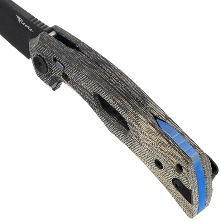 Nóż składany Reate PL-7 Green / Black Micarta, Black PVD Nitro-V (PL-7 GRBKM PVD)