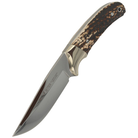 Muela Full Tang Knife with Dear Stag, Mirror 1.4116 (SETTER-11A)