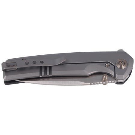 WeKnife Subjugator Gray Titanium/Marble Carbon Fiber, Satin CPM 20CV (WE21014D-1)