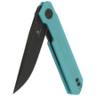 Bestechman Knife Mini Dundee Tiffany Blue G10, Grey DLC D2 by Ostap Hel (BMK03E)