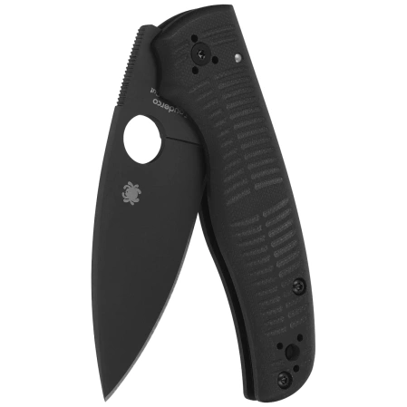 Nóż składany Spyderco Shaman SALT Black G10, Black DLC MagnaCut by Sal Glesser (C229GMCBKP)