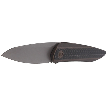 WE Knife Black Void Opus Bronze Titanium / Carbon Fiber, Stonewashed CPM 20CV by Justin Lundquist (2010A)
