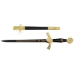 Decor Habitat Medieval Dagger, Black/Gold ABS, Black (15422)