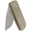Nóż składany BlackFox NU-Bowie Green Micarta, Coarse Stone Washed D2 by Keanu Alfaro (BF-758-MI)