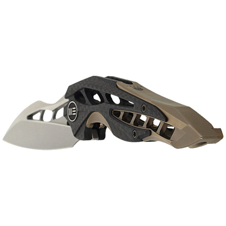 WE Knife Arrakis Champagne Ti / CF, Satin M390 by Elijah Isham (906CF-A MYSTERY BOX)