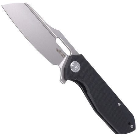 Nóż składany Kubey Atlas Black G10, Beadblasted 14C28N by Jelly Jerry (KU328A)