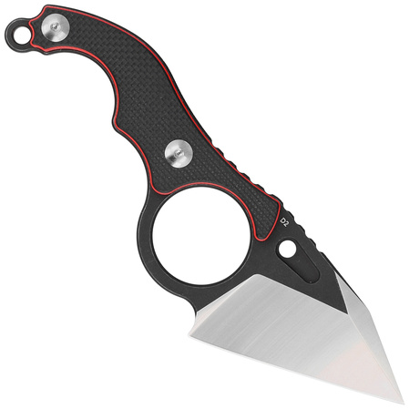 Nóż Kubey Hippocam Black G10, Two Tone D2 (KU166A)