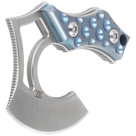 Nóż na szyję Midgards Messer Nori Nano Blue Titanium, Satin 14C28N (MM002)