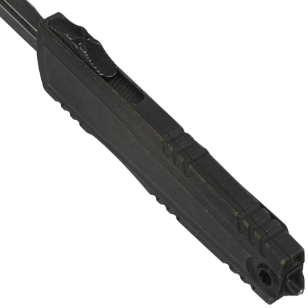 Microtech Luminary ZBP D/E Signature OTF Knife Weathered Grenade Green Aluminum, Weathered Grenade Green M390MK by Tony Marfione (1270-1WGGS)