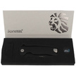 LionSteel ROK Knife Black Aluminum, Black M390 by Molletta (ROK A BB)