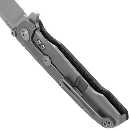 Nóż składany Reate District 9 V2 Bead Blast Titanium/Carbon Fiber, Satin 154CM (9D-V2 TBB SAT)