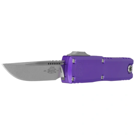 Microtech UTX-85 Gen IV S/E OTF Knife Purple Aluminum, Stonewashed M390MK by Tony Marfione (12314-10PU)