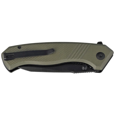Civivi Placoid OD Green G10 Knife, Black Stonewashed 14C28N (C23079-3)