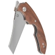 Fox Virtus Walnut Wood Folding and Cigar Knife, Satin Becut (FX-541 WW)
