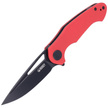 Nóż Kubey Knife Dugu, Red G10, Dark Stonewashed 14C28N (KU210F)