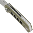 Nóż składany Reate PL-XF-3 Green Micarta/Black G10 Inlay, Stonewashed Nitro-V