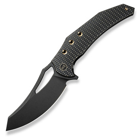 WE Knife Epaulette Black Titanium, Black Stonewashed M390 by Gavko Knives (WE24024-1)