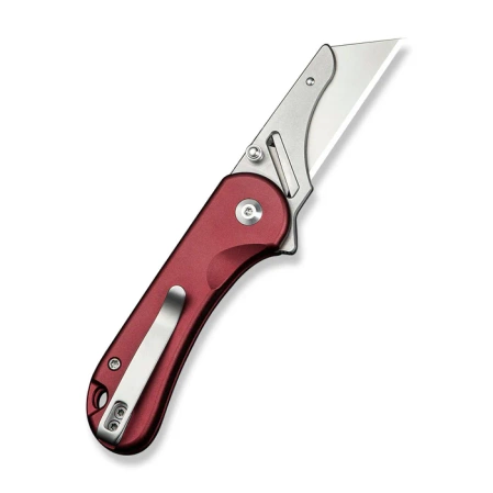 Nóż składany Civivi Elementum Utility Burgundy Aluminium, Stonewashed 6Cr13 (C23039B-5)